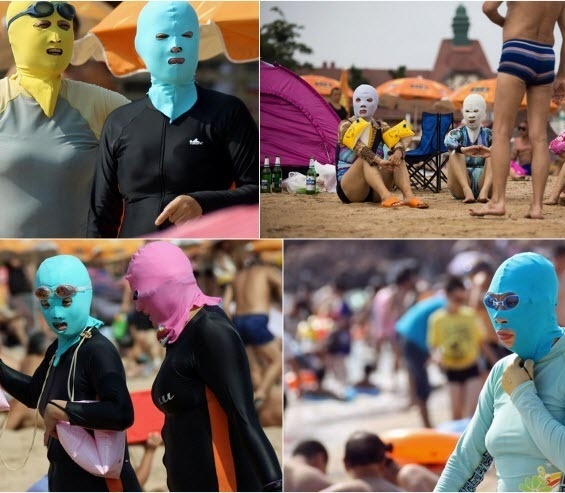 The Latest Chinese Beach Craze – Face-kini